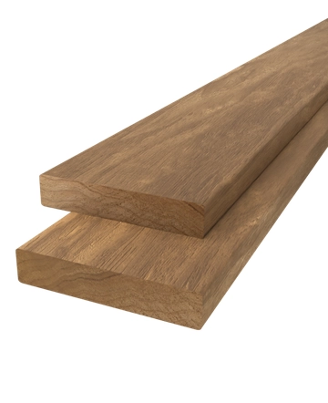 Plank geschaafd