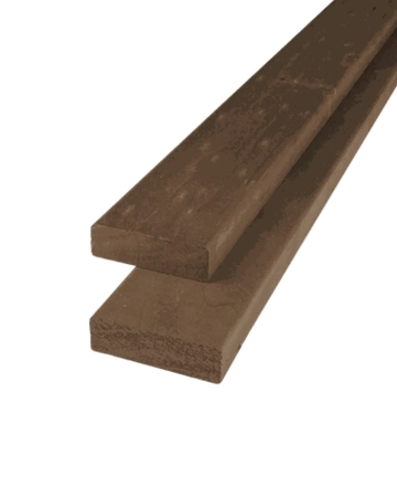 Plank geschaafd