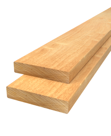 Plank geschaafd