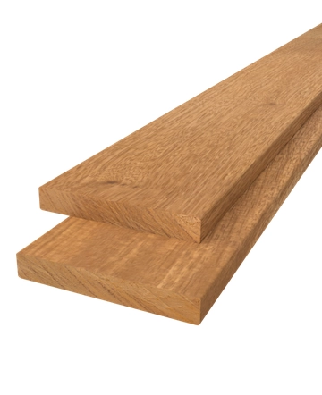 Plank geschaafd
