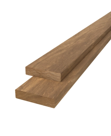 Plank geschaafd