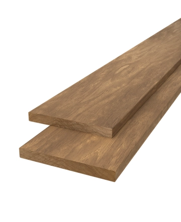 Plank geschaafd