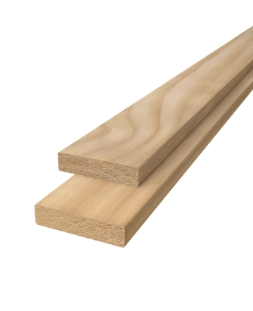 Plank geschaafd