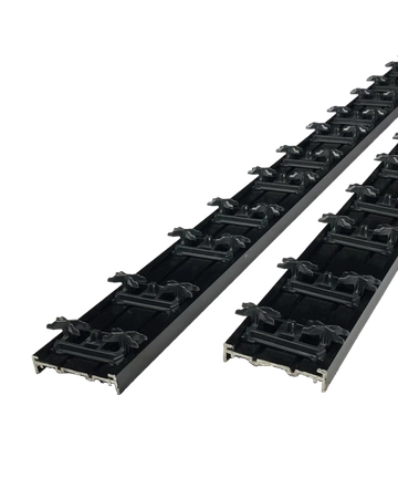 X-clip aluminium rails tbv 64-68mm planken