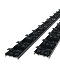 X-clip aluminium rails tbv 64-68mm planken kunststof clip