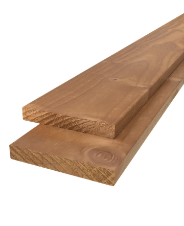 Plank geschaafd