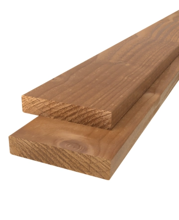 Plank geschaafd