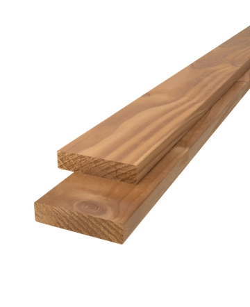 Plank geschaafd