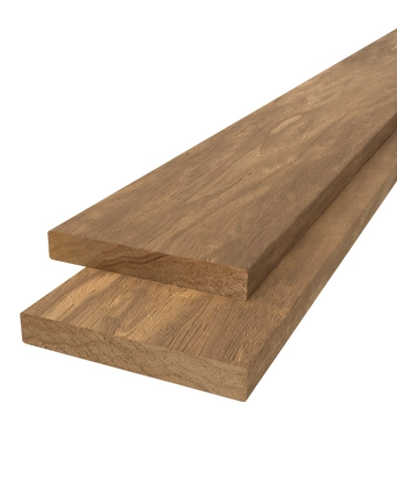 Plank geschaafd