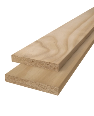 Plank geschaafd