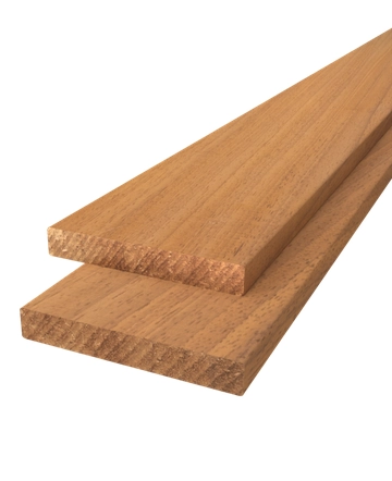 Plank geschaafd